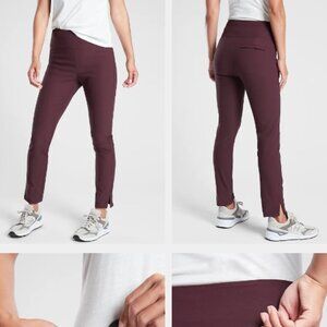 Athleta Wander Slim Ankle Pant Burgundy 6
